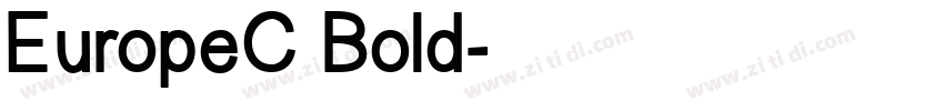 EuropeC Bold字体转换